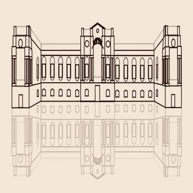 Binanın mimari çizim