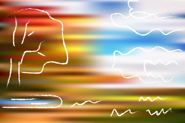 Automne paysage fond flou — Image vectorielle