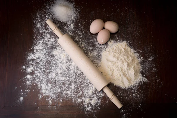Preparation of the dough. Ingredients for the dough - Eggs and f