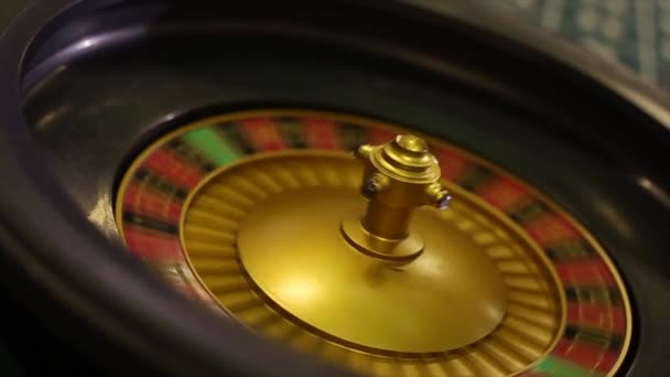 Roulette i kasinot — Stockvideo