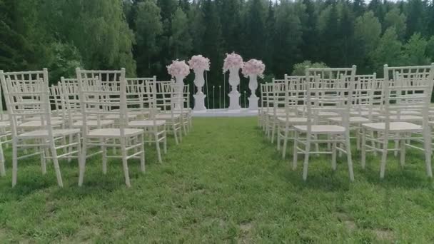 Площа для реєстрації весілля — стокове відео