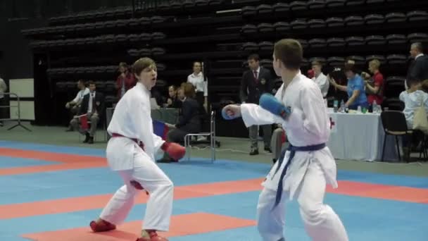 Internationella Open Karate Cup. Minsk, Vitryssland. — Stockvideo