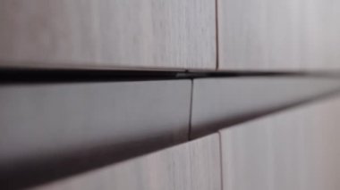 Bir erkek eli mutfak dolabının kapısını açar.