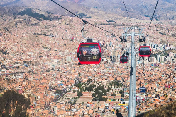 Teleferico. La Paz, Bolivia — Stockfoto