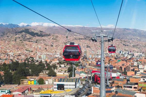 Teleferico. La Paz, Bolivia — Stok fotoğraf
