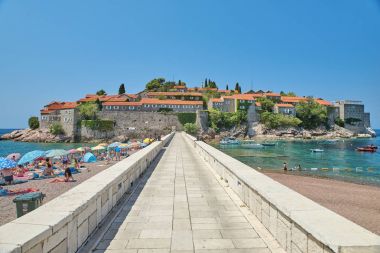 Sveti Stefan beach, Budva, Karadağ