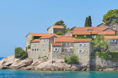Sveti Stefan beach, Budva, Karadağ