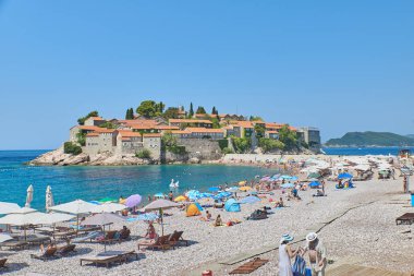 Sveti Stefan beach, Budva, Karadağ