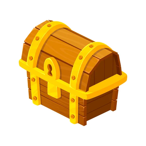 Treasure chest for game — Stock Vector