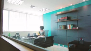  ofiste çalışan iş kadın