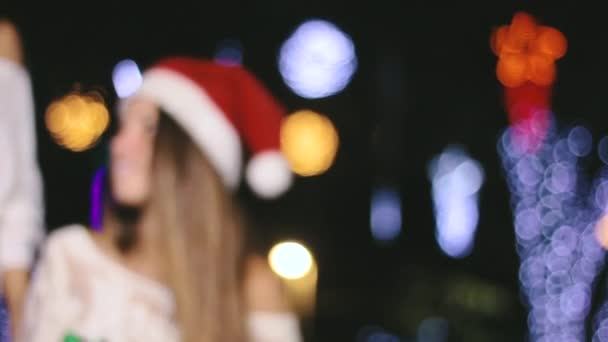 Sorelle che festeggiano il Natale — Video Stock