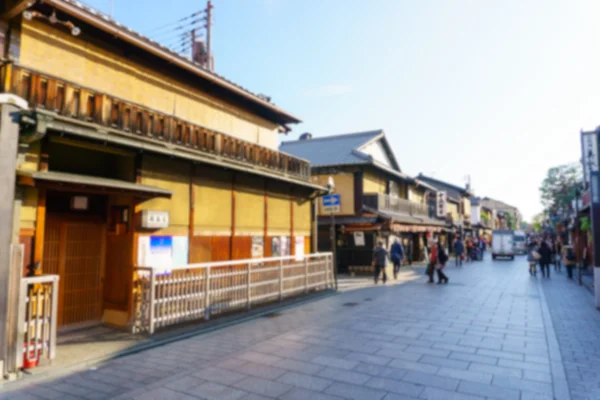 Fundo borrado Área de Gion em Kyoto Japão — Fotografia de Stock