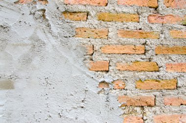 Eski tuğla duvar bir arka planda