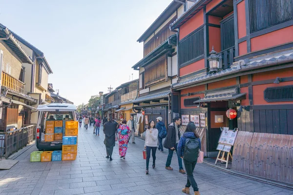 Kyoto, Jepang - 2 Desember 2015: Wilayah Gion di Kyoto Jepang — Stok Foto