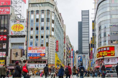 Tokyo, Japonya - 21 Kasım 2016: Shinjuku'nın Kabuki orta yol: tokyo, Japan.