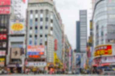 Arka plan bulanık. Shinjuku Kabuki orta yol: Tokyo, Japan.