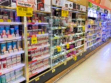 Arka plan bulanıklık. Süpermarket 