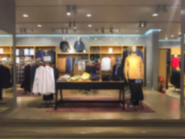 Immagine sfocata sfondo con negozio di abbigliamento — Foto Stock