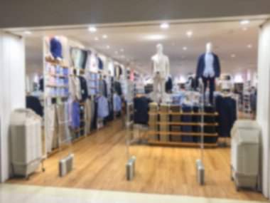  Giyim mağazası ile bulanık resim arkaplanı