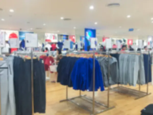 服装商店模糊的图像背景 — 图库照片