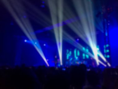 Soyut bulanık. küçük bir kulüp konser. 