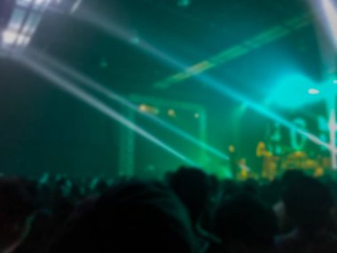 Soyut bulanık. küçük bir kulüp konser. 