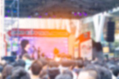 Soyut bulanık. bir konserde kişilik bir kalabalık