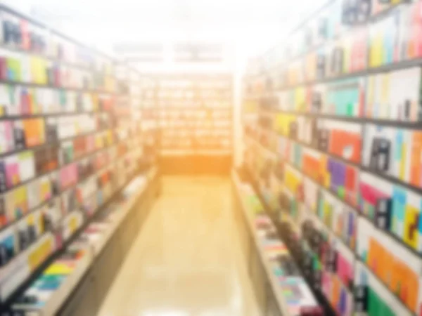 Estilo vintage color tone.Blur imagen de una librería  . — Foto de Stock