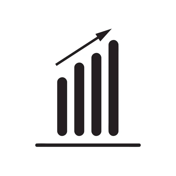 Uprawy wykres ikona minimalistycznym stylu wektor Eps10 — Wektor stockowy
