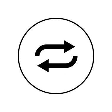 En az Stil simge vektör Eps10 döngü