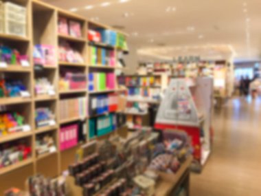 Bir kitapçı görüntü bulanıklığı . 