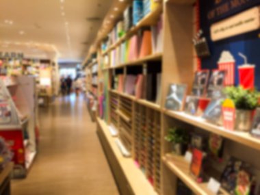 Bir kitapçı görüntü bulanıklığı . 