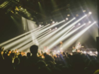 Soyut bulanık. küçük bir kulüp konser 