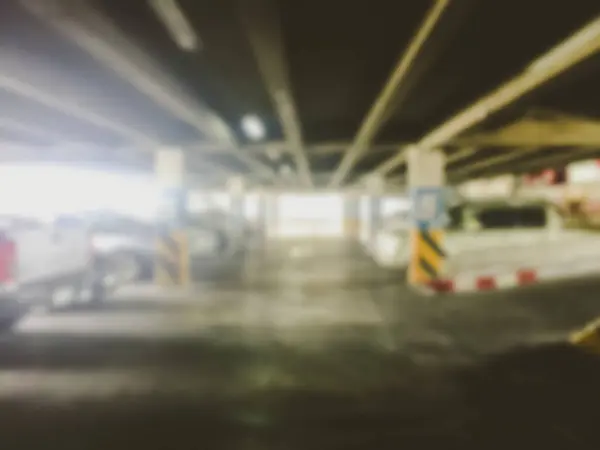 Vintage style Abstract blur background of car parking . — Stock Photo, Image