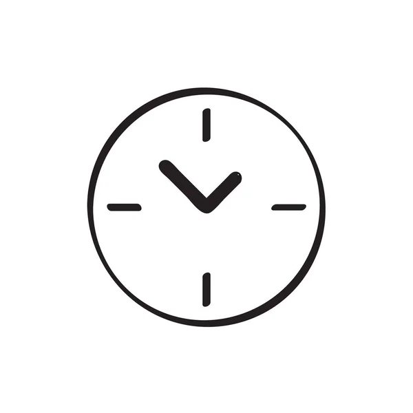 Icône de l'horloge Illustration vectorielle, EPS10 — Image vectorielle