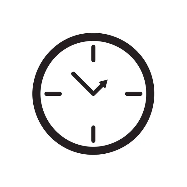 Icono del reloj Ilustración vectorial, EPS10 — Vector de stock