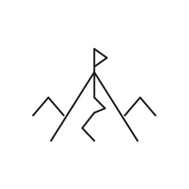 Dağ simge vektör çizim, Eps10