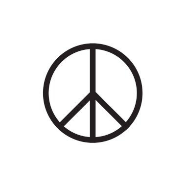 Barış sembolü vektör simge Eps10 .