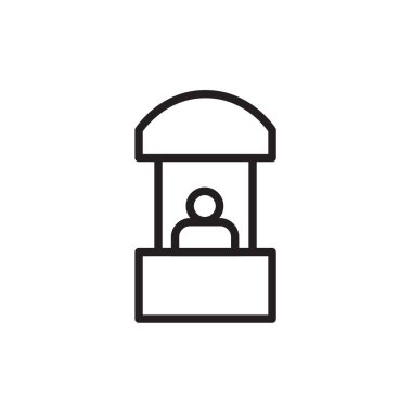 Satış booth simge vektör çizim, Eps10 .