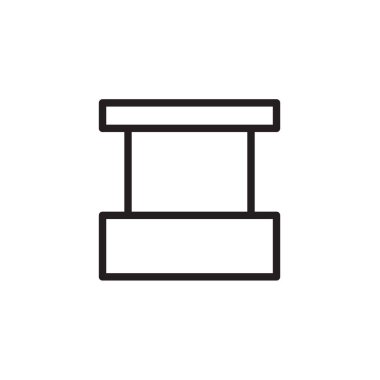 Satış booth simge vektör çizim, Eps10 .