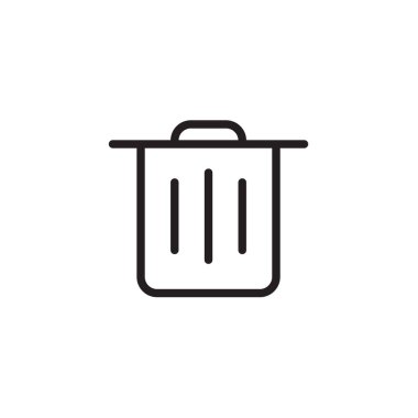 Çöp kutusu simgesine vektör çizim, Eps10