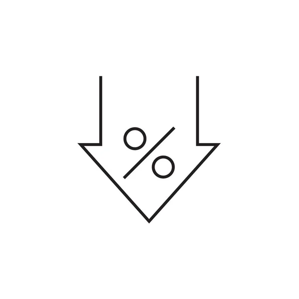 Rabatt ikonen vektorillustration, Eps10 . — Stock vektor