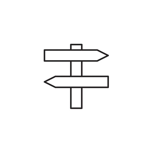 Road sign ikonen vektorillustration, Eps10. — Stock vektor