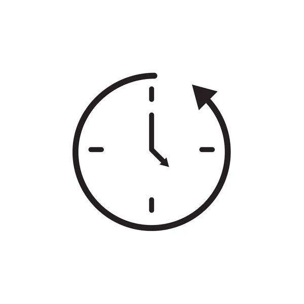 Icono del reloj Ilustración vectorial, EPS10 . — Vector de stock