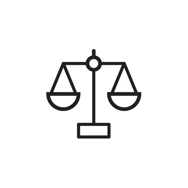 Law scale icon Vector illustration, EPS10. — Stock Vector