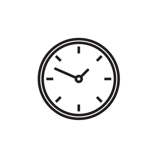 Icono del reloj Ilustración vectorial, EPS10 . — Archivo Imágenes Vectoriales
