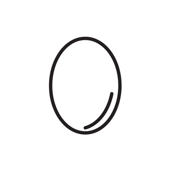 Значок вектора яйца, символ еды на завтрак. Современный, простой плоский вектор — стоковый вектор