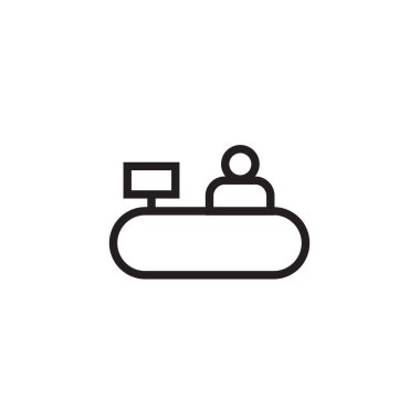 Satış booth simge vektör çizim, Eps10.