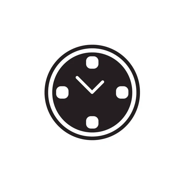 Icono del reloj Ilustración vectorial, EPS10 . — Vector de stock