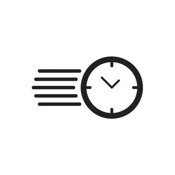 Icono del reloj Ilustración vectorial, EPS10 . — Vector de stock